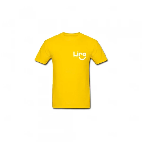 Camiseta Algodão Personalizada Amarelo