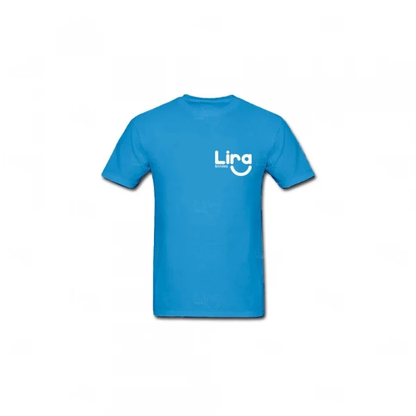 Camiseta Algodão Personalizada Azul