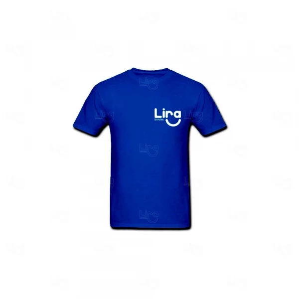 Camiseta Algodão Personalizada Azul Escuro