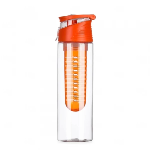 Squeeze Personalizada de Plástico e Infusor - 700ml Laranja