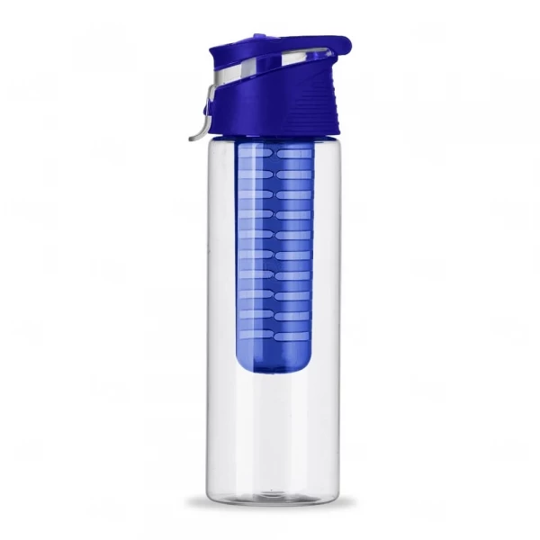 Squeeze Personalizada de Plástico e Infusor - 700ml Azul Escuro