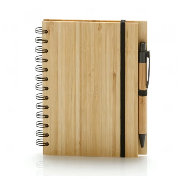 Caderno A5 Bambu Personalizado - 18,0 x 13,5 cm