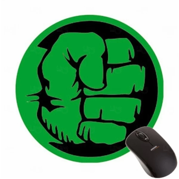Mouse Pad de EVA Redondo 100% Personalizado Verde