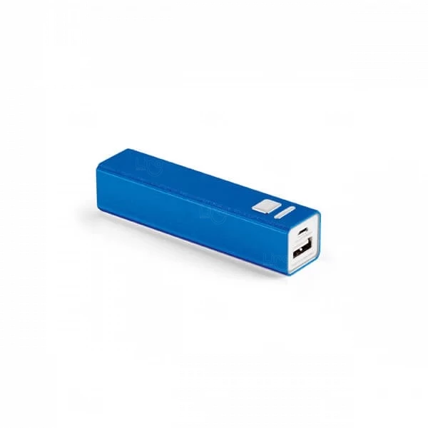 Bateria Portátil Personalizada - 2.600 mAh Azul