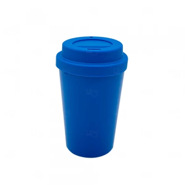 Copo de Café e Chá Personalizado - 400ml Azul