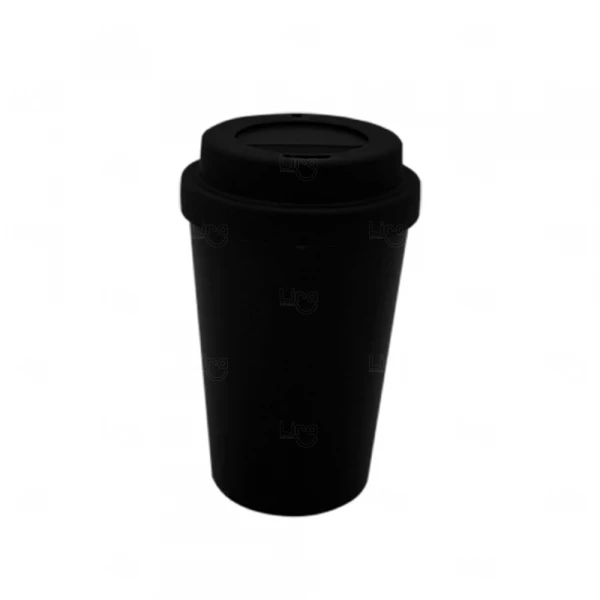 Copo de Café e Chá Personalizado - 400ml Preto