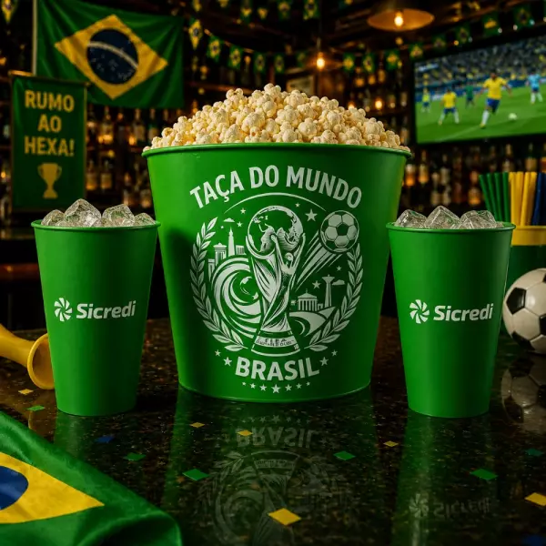Kit Cinema Pipoca Personalizado - 3 Peças