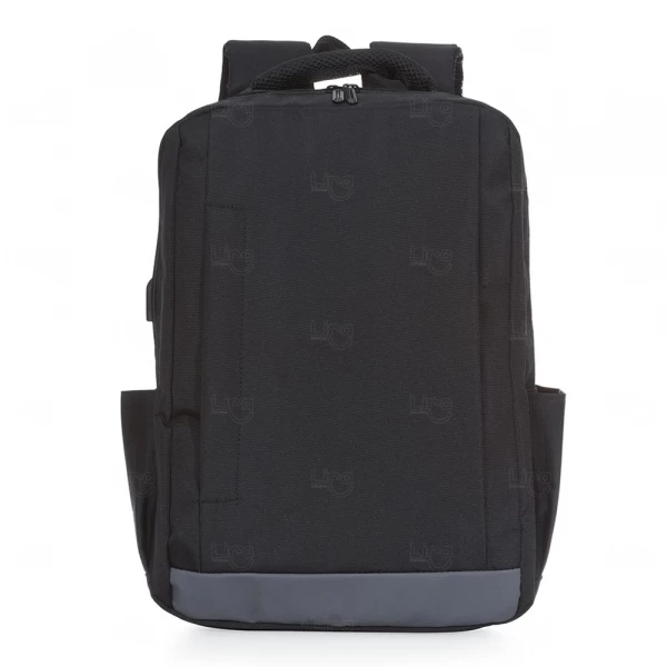 Mochila de Nylon Personalizada Preto