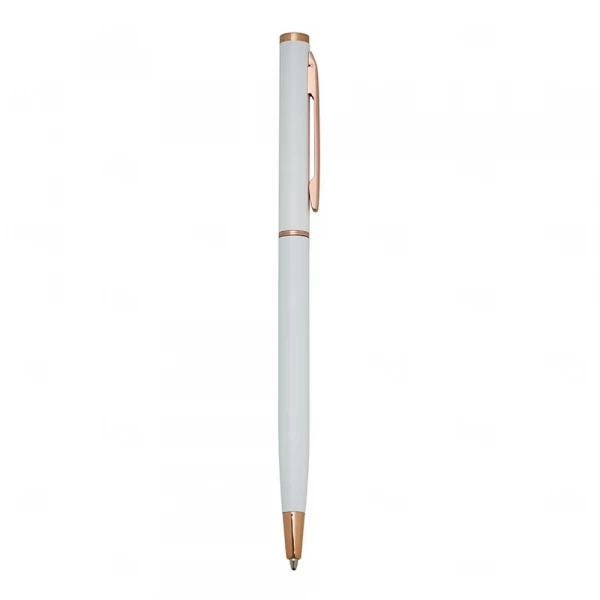 Caneta Semimetal Personalizada Branco