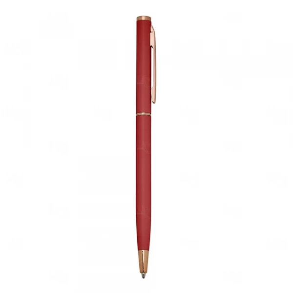Caneta Semimetal Personalizada Vermelho