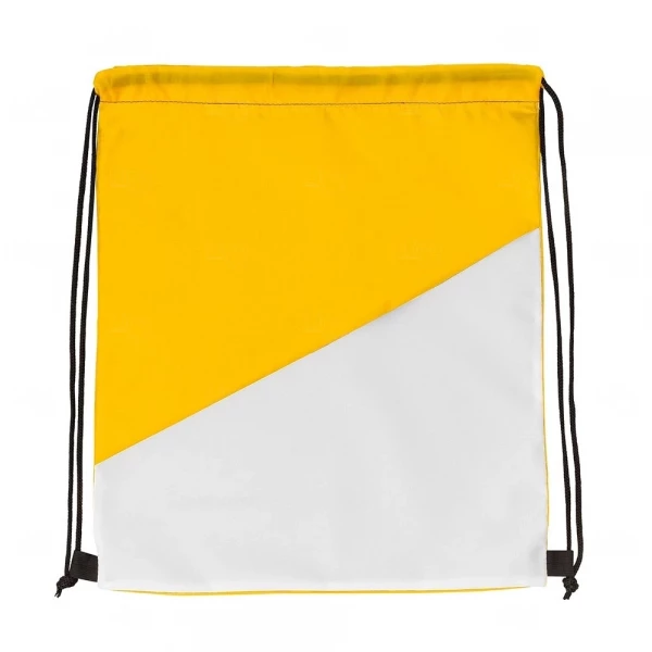 Sacochila em Nylon Personalizada - 43,5 x 34,9 cm Amarelo