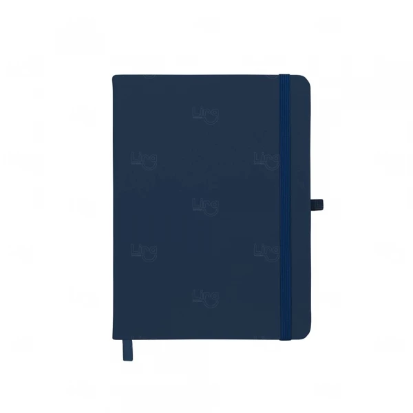 Moleskine c/ Porta Caneta Personalizado - 17,7 x 13,3 cm Azul Marinho