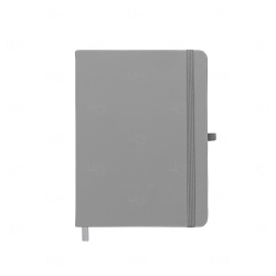 Caderno Moleskine C/ Porta Caneta Personalizado - 17,7x13,3cm Cinza