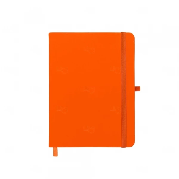 Moleskine c/ Porta Caneta Personalizado - 17,7 x 13,3 cm Laranja