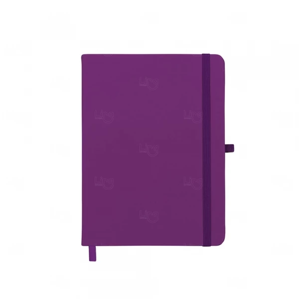 Moleskine c/ Porta Caneta Personalizado - 17,7 x 13,3 cm Roxo