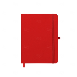 Caderno Moleskine C/ Porta Caneta Personalizado - 17,7x13,3cm Vermelho