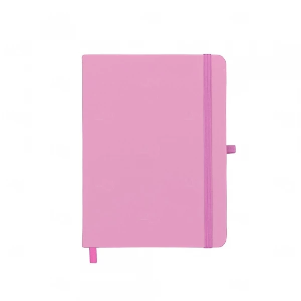 Moleskine c/ Porta Caneta Personalizado - 17,7 x 13,3 cm Rosa Claro