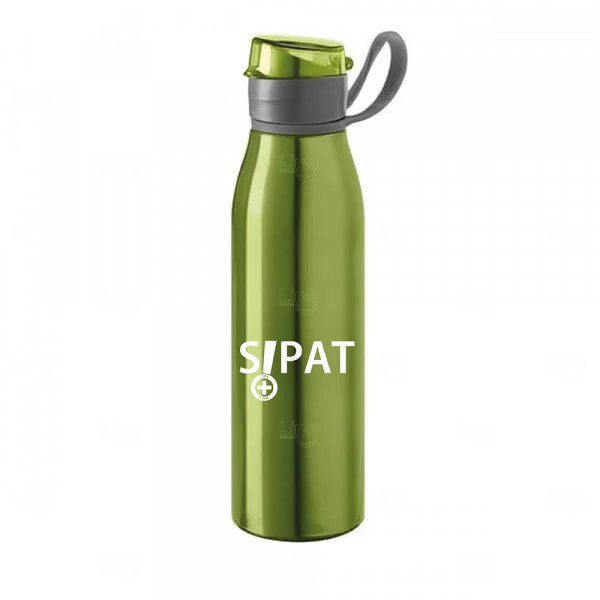 Garrafa De Aluminio Personalizada - 650ml Verde