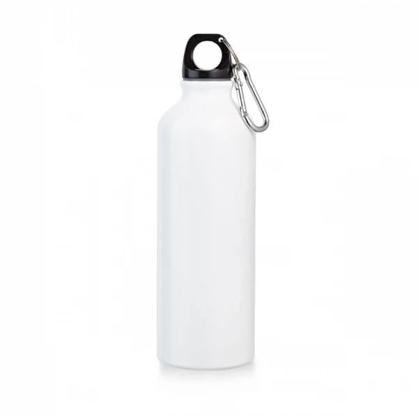 Garrafa de Aluminio  Metalizada Personalizada - 750ml Branco