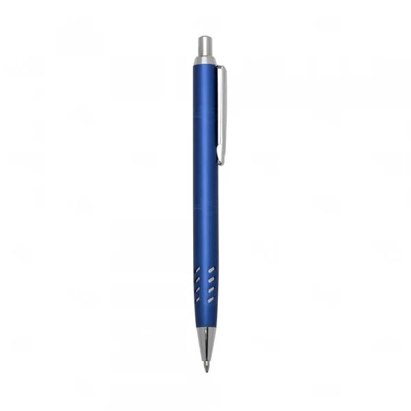 Caneta Metal Com Traços Personalizada Azul