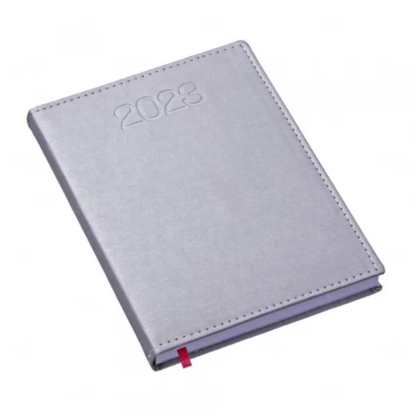 Agenda Personalizada Diária 2023 - 20 x 14,90 cm Prata