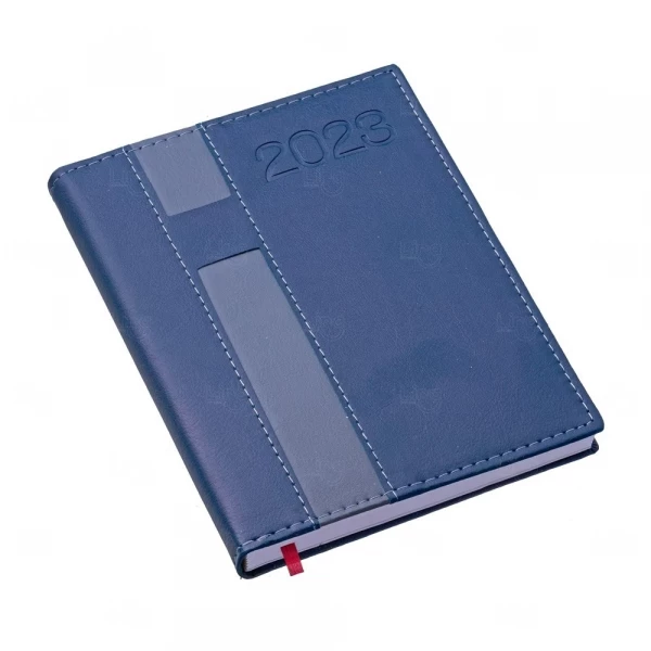 Agenda Personalizada 2023 De Couro Sintético - 20 x 14,9 cm Azul