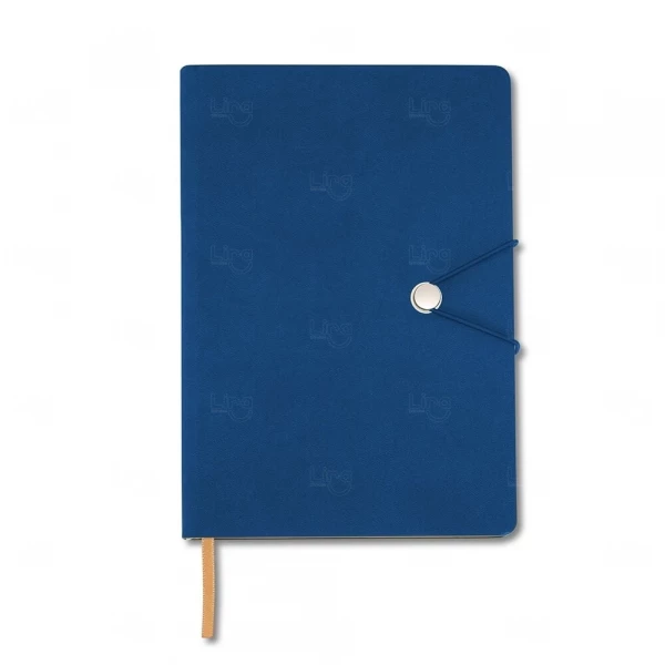 Moleskine Personalizado com Fecho de Pino - 21 x 14,8 cm Azul