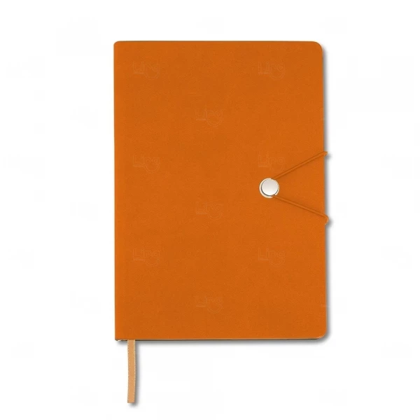 Moleskine Personalizado com Fecho de Pino - 21 x 14,8 cm Laranja