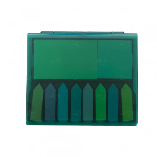 Bloco com Autoadesivos Personalizado - 11,4 x 13,2 cm Verde