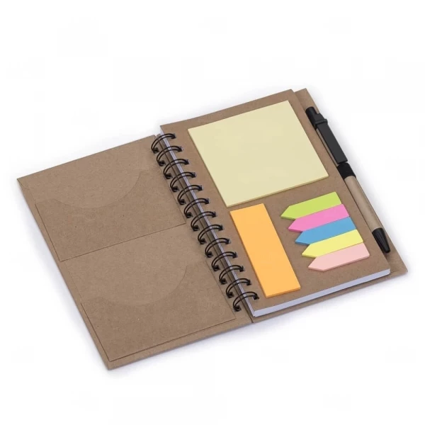 Caderno com Caneta Personalizado - 18,2 x 12,1 cm