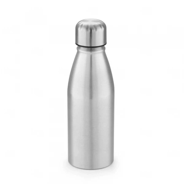 Garrafa de Aluminio Personalizada - 500ml Prata