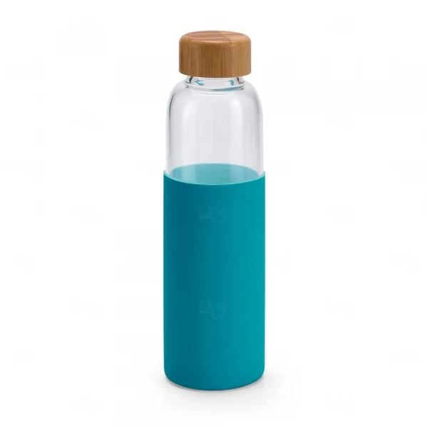 Garrafa Personalizado de Vidro - 600ml Azul Claro