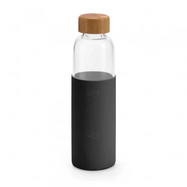 Garrafa Personalizado de Vidro - 600ml Preto