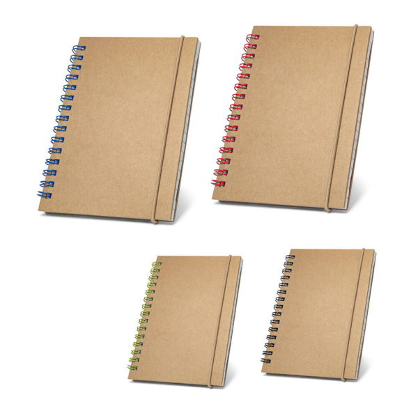 Caderno de Bolso Ecológico com Espiral Personalizado - 14 x 10 cm 