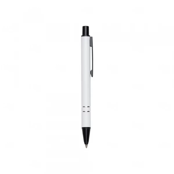 Mini Caneta Semimetal Personalizada Branco