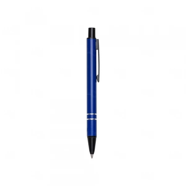Mini Caneta Semimetal Personalizada Azul