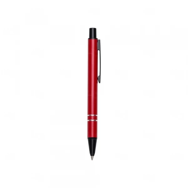 Mini Caneta Semimetal Personalizada Vermelho