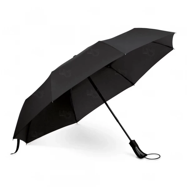 Guarda-chuva Dobrável Personalizado Preto