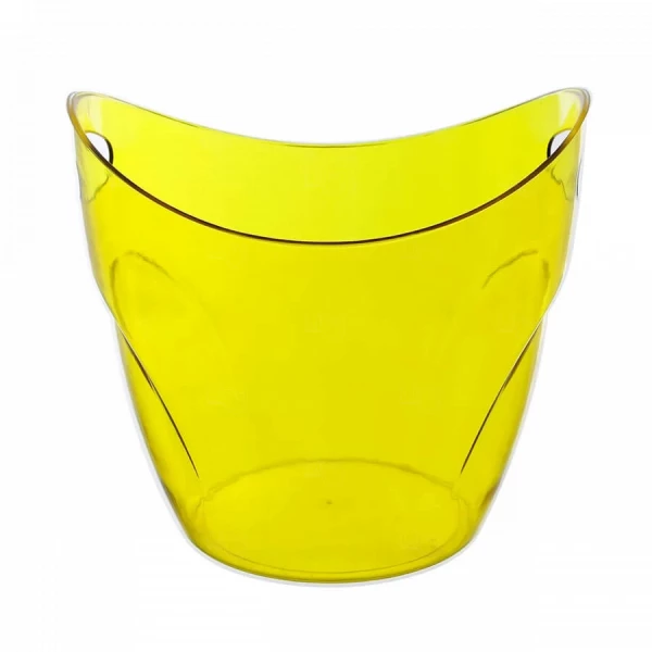 Balde Personalizado De Gelo  - 7,5 L (Leitoso ou Cristal) Amarelo