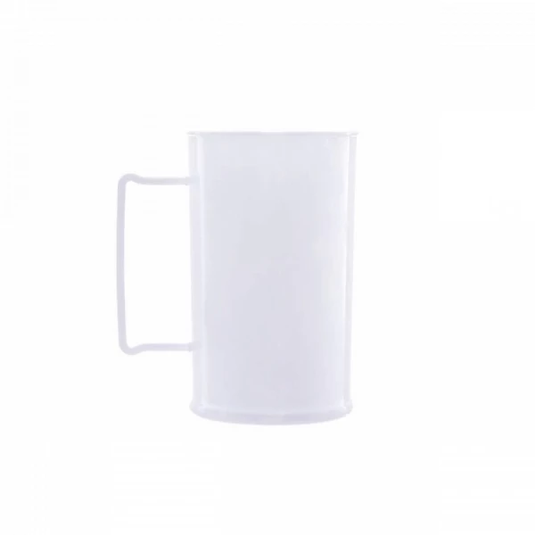 Caneca De Chopp Personalizada - 500ml (Leitosa ou Cristal) Branco