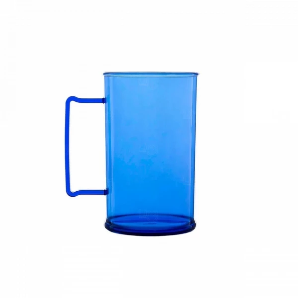 Caneca De Chopp Personalizada - 500ml (Leitosa ou Cristal) Azul Claro