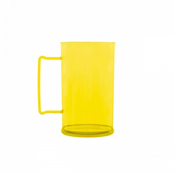 Caneca De Chopp Personalizada - 500ml (Leitosa ou Cristal) Amarelo