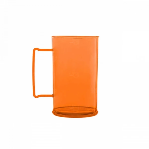 Caneca De Chopp Personalizada - 500ml (Leitosa ou Cristal) Laranja