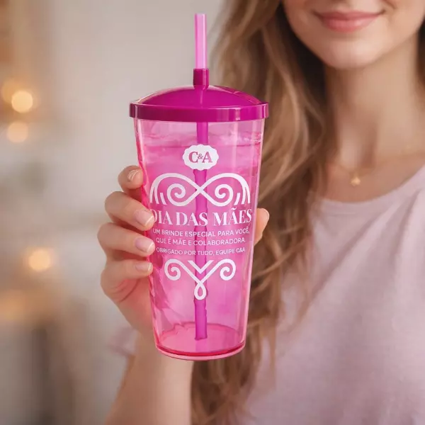 Copão Twister 1 Litro com Canudo Personalizado 