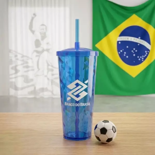 Copão Twister 1 Litro com Canudo Personalizado