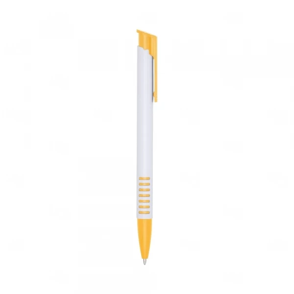 Caneta Plástica Personalizada Amarelo
