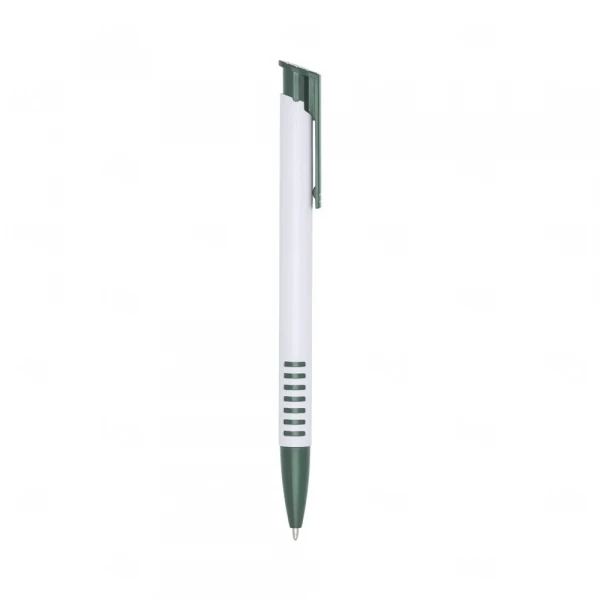 Caneta Plástica Personalizada Verde