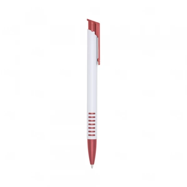 Caneta Plástica Personalizada Vermelho