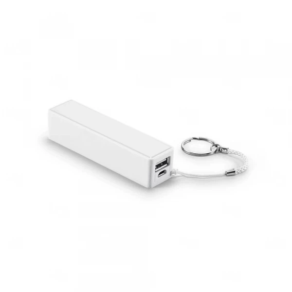 Carregador Portátil Personalizado - 1.000 mAh Branco