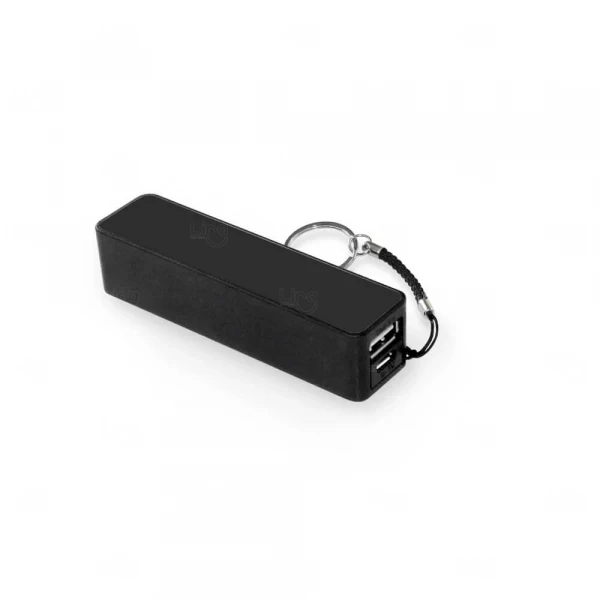 Carregador Portátil Personalizado - 1.000 mAh Preto